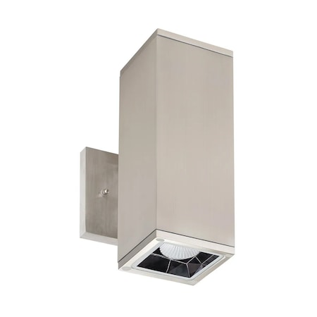 Westgate 5 in. 3CCT-Selectable LED Outdoor Square Cylinder Up/Downlight, 40W, Brushed Nickel WMCS5-UDL-MCT-BN-DD